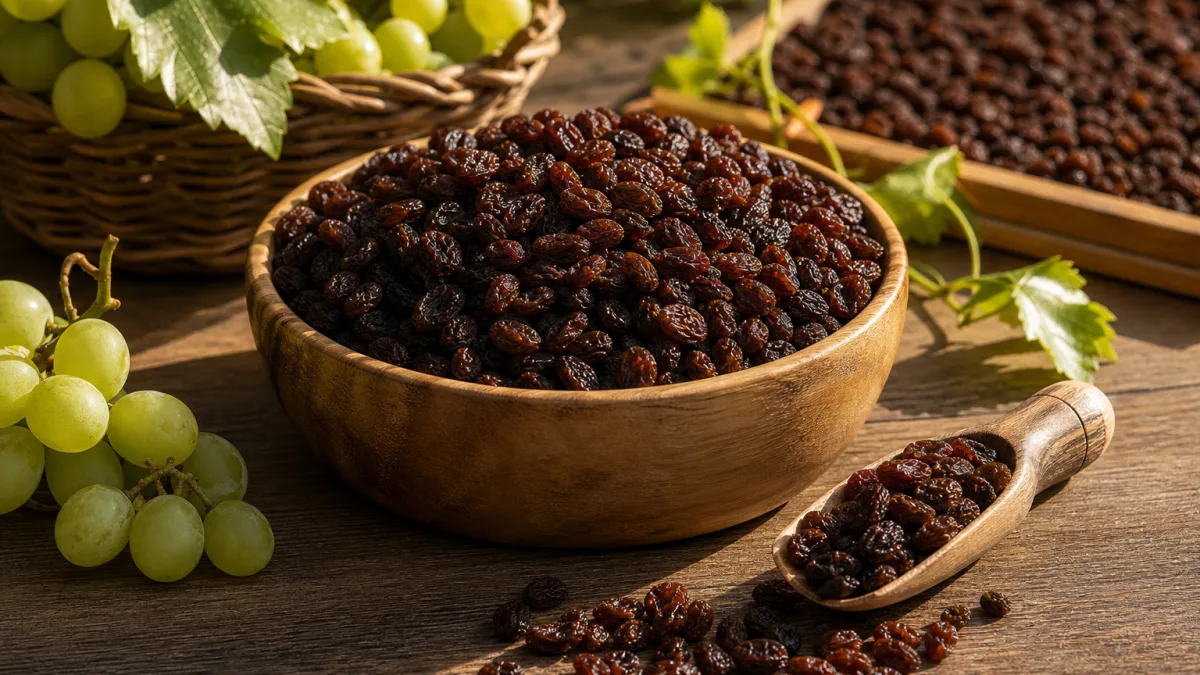 ظاهر مناسب کشمش پلویی سایه خشک چیست؟