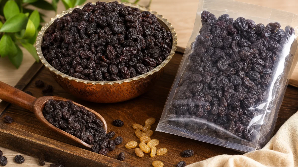 ظاهر مناسب کشمش پلویی سایه خشک چیست؟