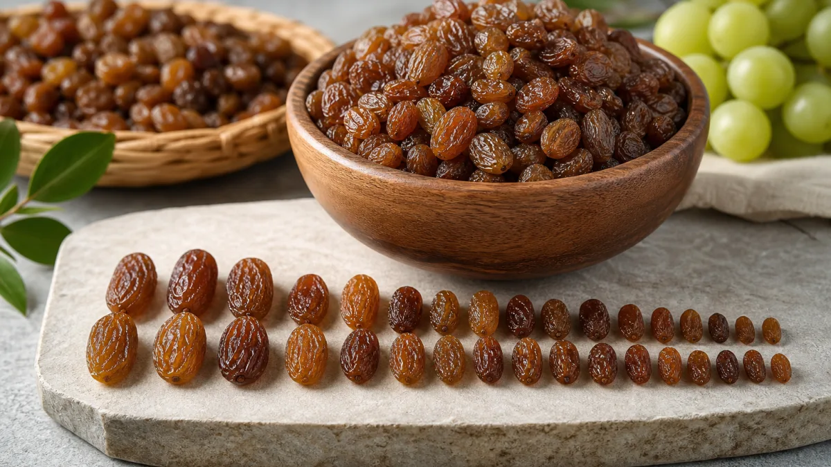 کشمش پلویی ارگانیک با ظاهر طبیعی