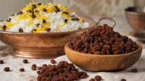برای پخت روزانه کشمش پلویی شهدانه