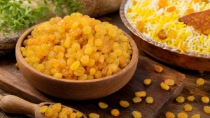 رنگ روشن کشمش پلویی زرد